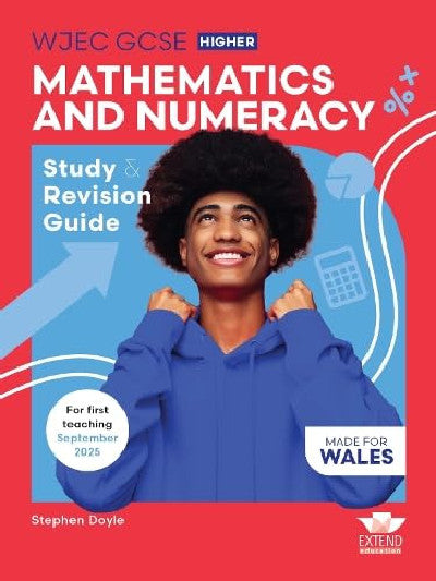 Clawr llyfr / Book cover: WJEC GCSE Mathematics and Numeracy (Double Award) Higher: Study and Revision Guide