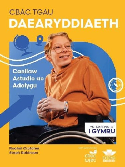 Clawr llyfr / Book cover: CBAC TGAU Daearyddiaeth: Canllaw Astudio ac Adolygu