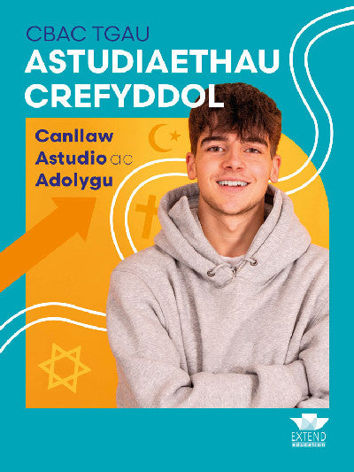 Clawr llyfr / Book cover: CBAC TGAU Astudiaethau Crefyddol: Canllaw Astudio ac Adolygu