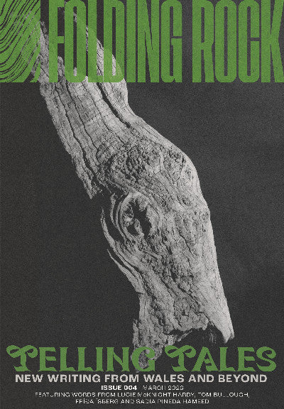 Clawr llyfr / Book cover: Folding Rock 004: Telling Tales — New Writing from Wales and Beyond
