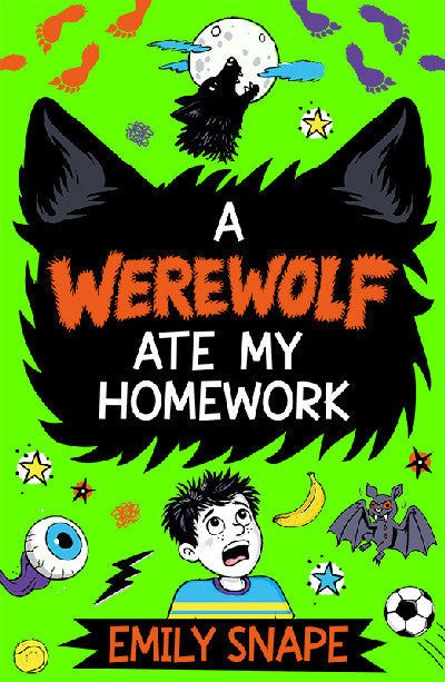 Clawr llyfr / Book cover: A Werewolf Ate my Homework