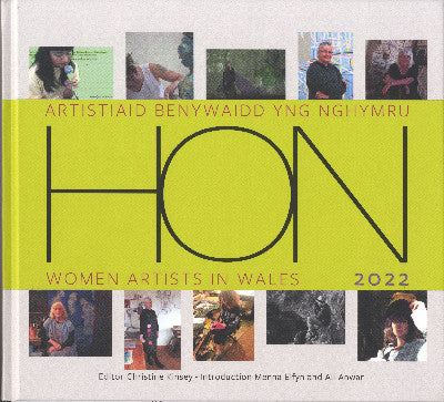 Clawr llyfr / Book cover: Hon Artistiaid Benywaidd yng Nghymru / Women Artists in Wales 2022