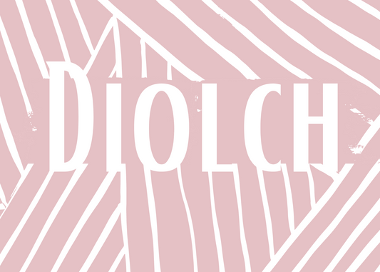 Cerdyn Diolch  | Cardiau.Cymru - Siop Y Pentan