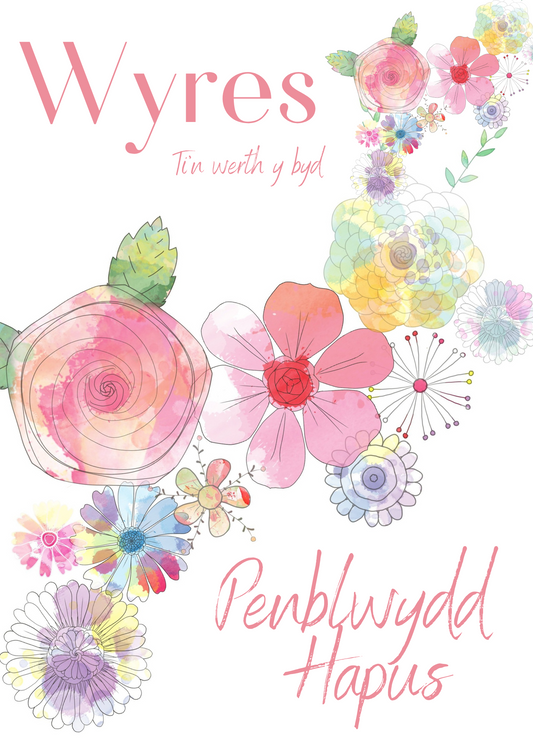 Penblwydd Hapus Wyres| Cardiau.Cymru