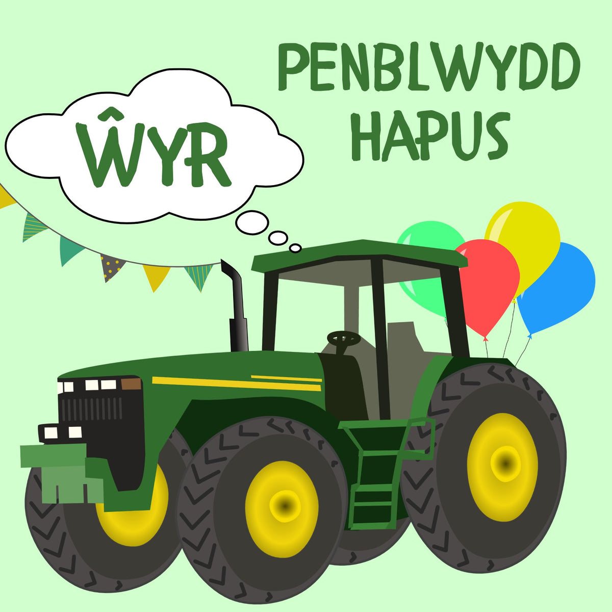 Penblwydd Hapus Wyr  | Cardiau.Cymru - Siop Y Pentan