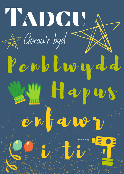 Penblwydd Hapus Tadcu | Cardiau.Cymru