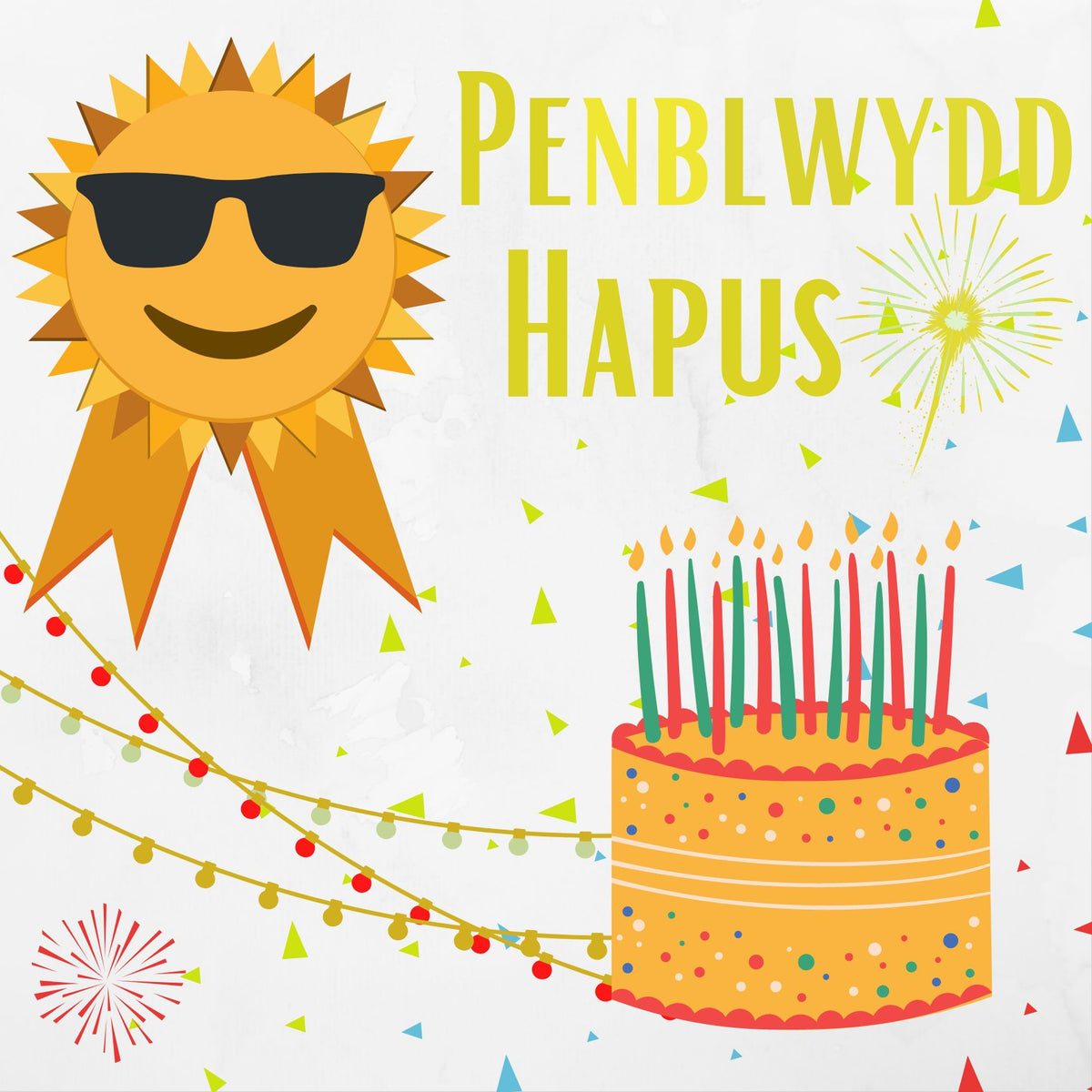 Penblwydd Hapus | Cardiau Myrddin - Siop Y Pentan