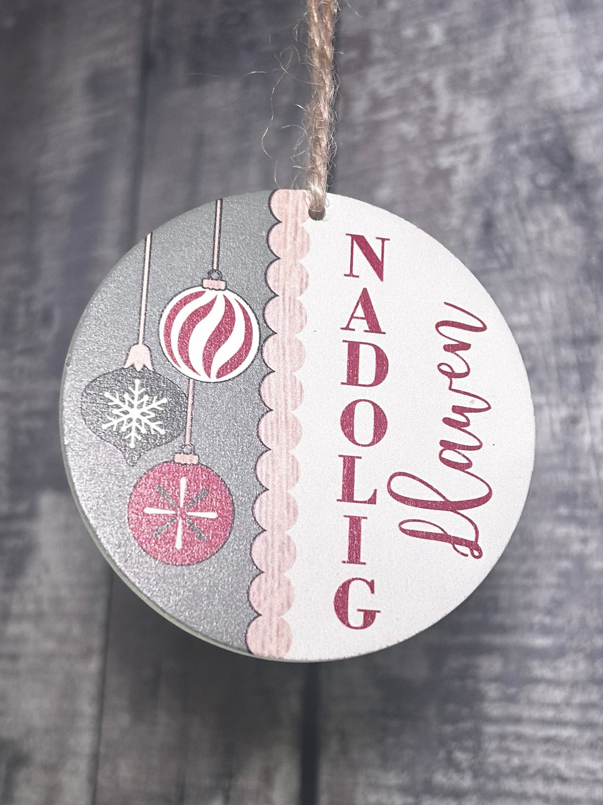 Addurn Coeden 'Nadolig Llawen' | Cardiau.Cymru - Siop Y Pentan