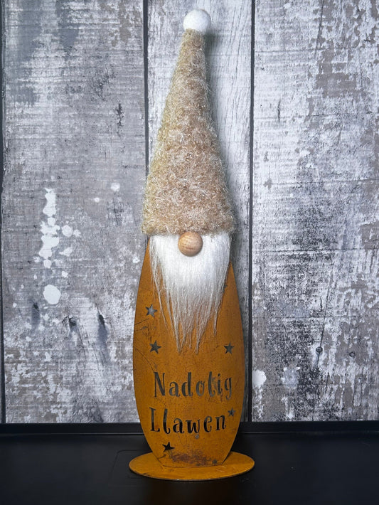 Addurn corach metal 'Nadolig Llawen' | Cardiau.Cymru - Siop Y Pentan