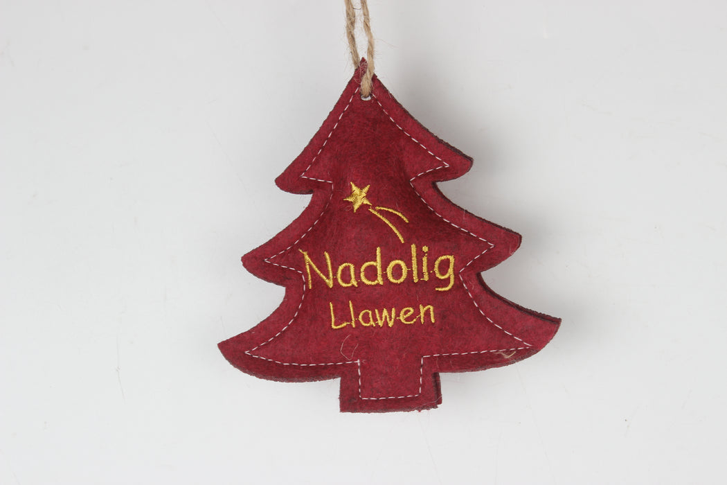 Addurn Nadolig Llawen | Cardiau.Cymru