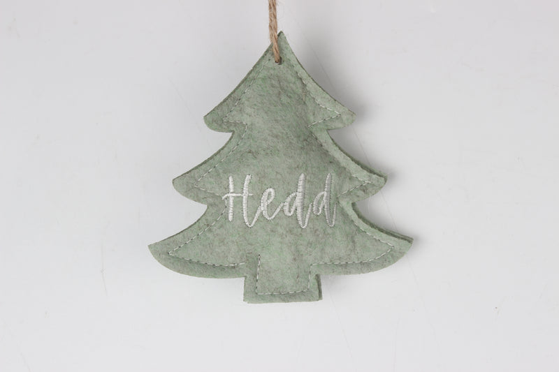 Addurn Nadolig Llawen 'Hedd' | Cardiau.Cymru