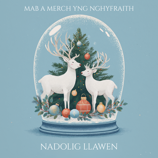 Nadolig Llawen Mab a Merch yng nghyfraith | Cardiau.Cymru - Siop Y Pentan