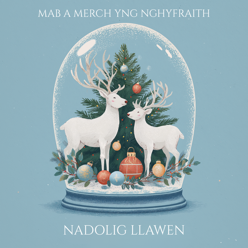 Nadolig Llawen Mab a Merch yng nghyfraith | Cardiau.Cymru - Siop Y Pentan