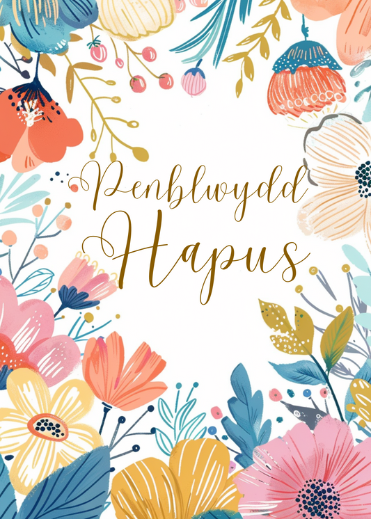 Penblwydd Hapus | Cardiau.Cymru - Siop Y Pentan