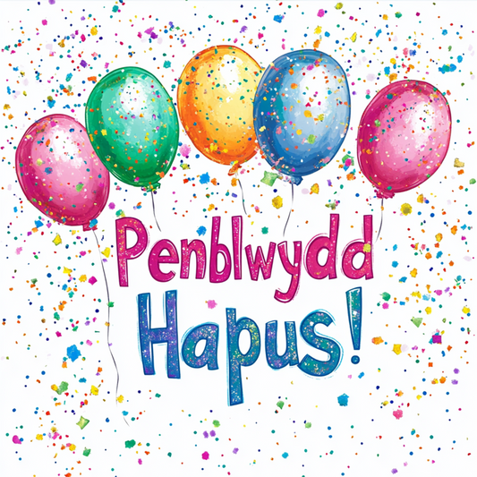 Penblwydd Hapus | Cardiau.Cymru - Siop Y Pentan