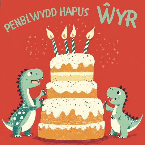 Penblwydd Hapus Wyr | Cardiau.Cymru - Siop Y Pentan