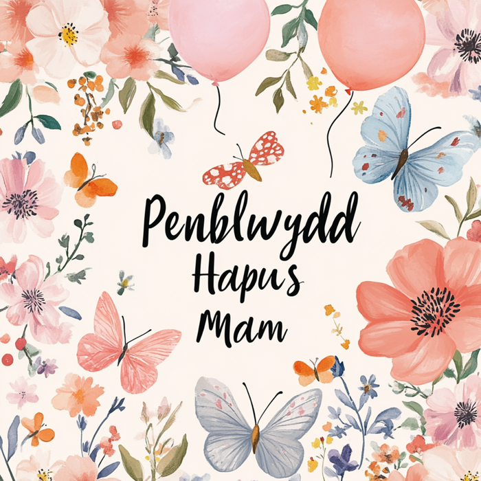 Penblwydd Hapus Mam | Cardiau.Cymru