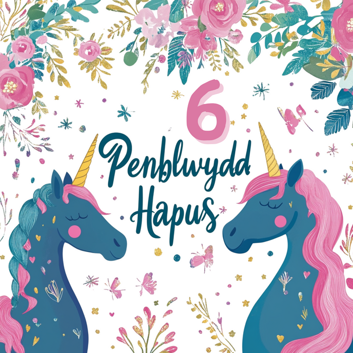 Penblwydd Hapus 6 | Cardiau.Cymru