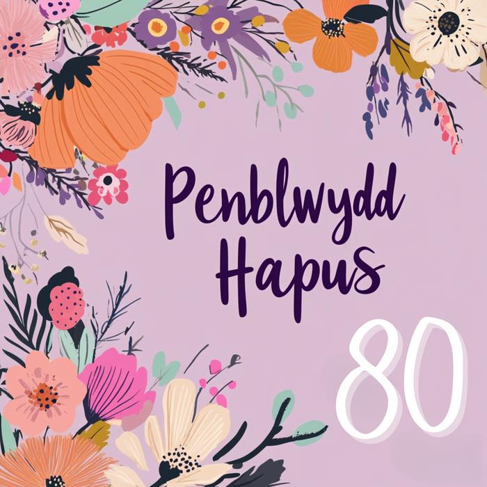 Penblwydd Hapus 80 | Cardiau.Cymru