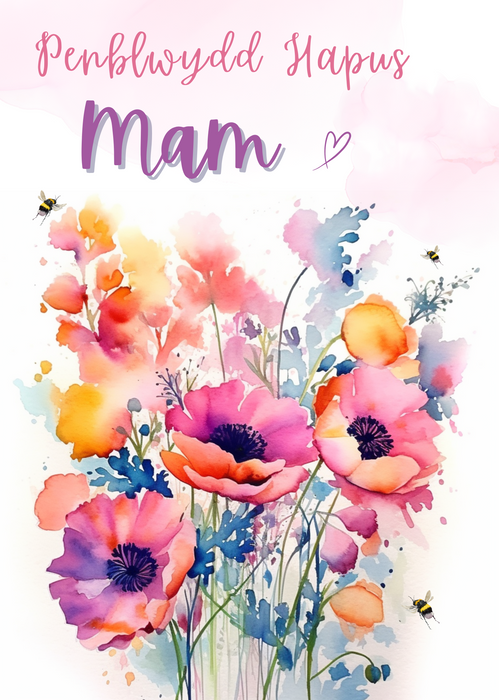 Penblwydd Hapus Mam | Cardiau.Cymru