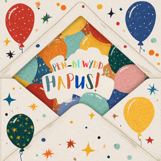 Pen-blwydd Hapus | Cardiau.Cymru - Siop Y Pentan