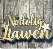 Addurn ffelt 'Nadolig Llawen' | Cardiau.Cymru - Siop Y Pentan