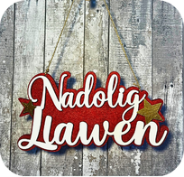 Addurn ffelt 'Nadolig Llawen' | Cardiau.Cymru
