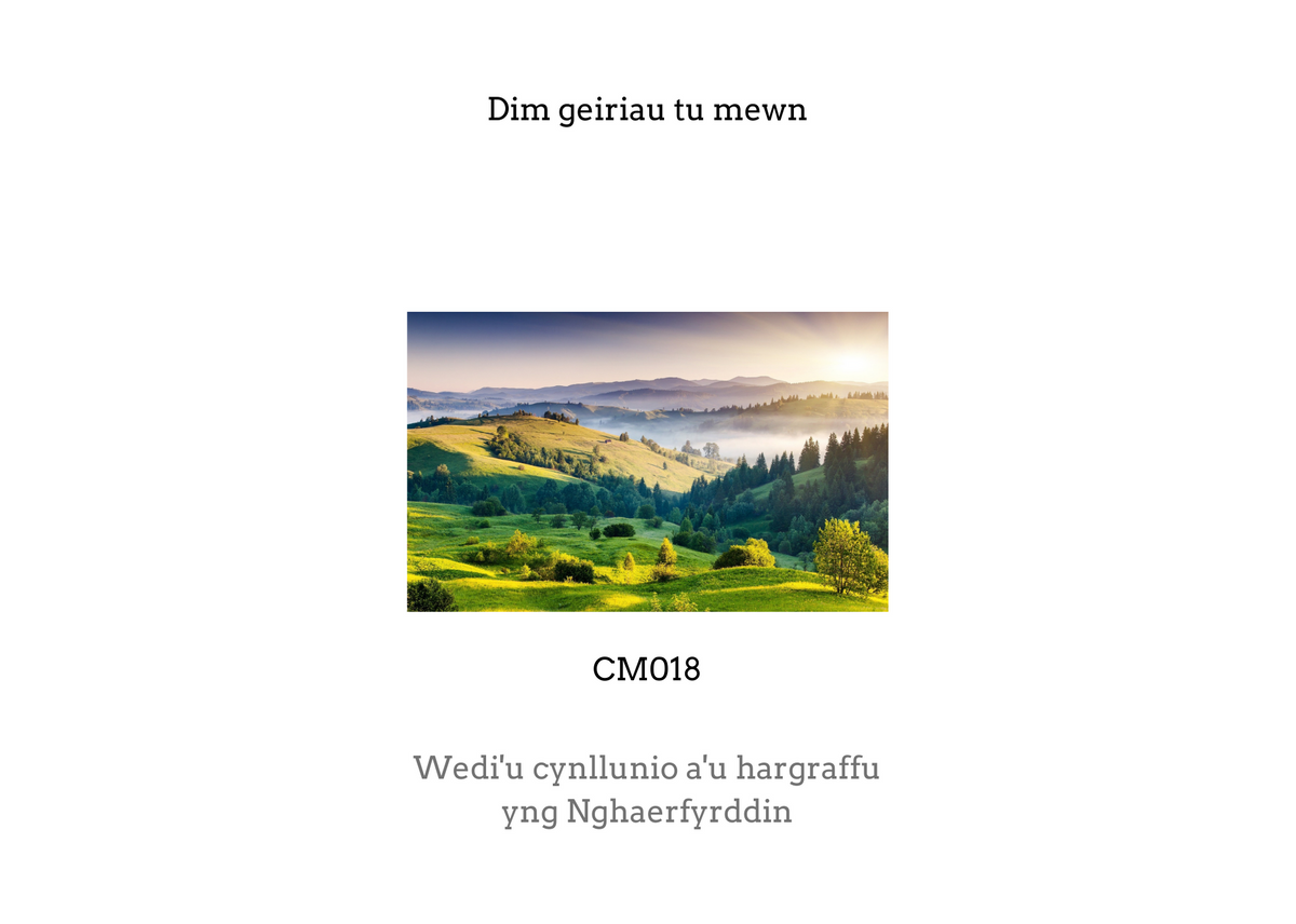 Penblwydd Hapus | Cardiau Myrddin - Siop Y Pentan
