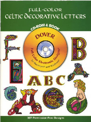 Full Color Celtic Decorative Letters (CD-ROM & Book) - Siop Y Pentan