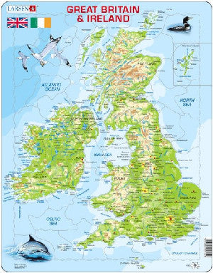 Great Britain and Ireland Jigsaw - Siop Y Pentan