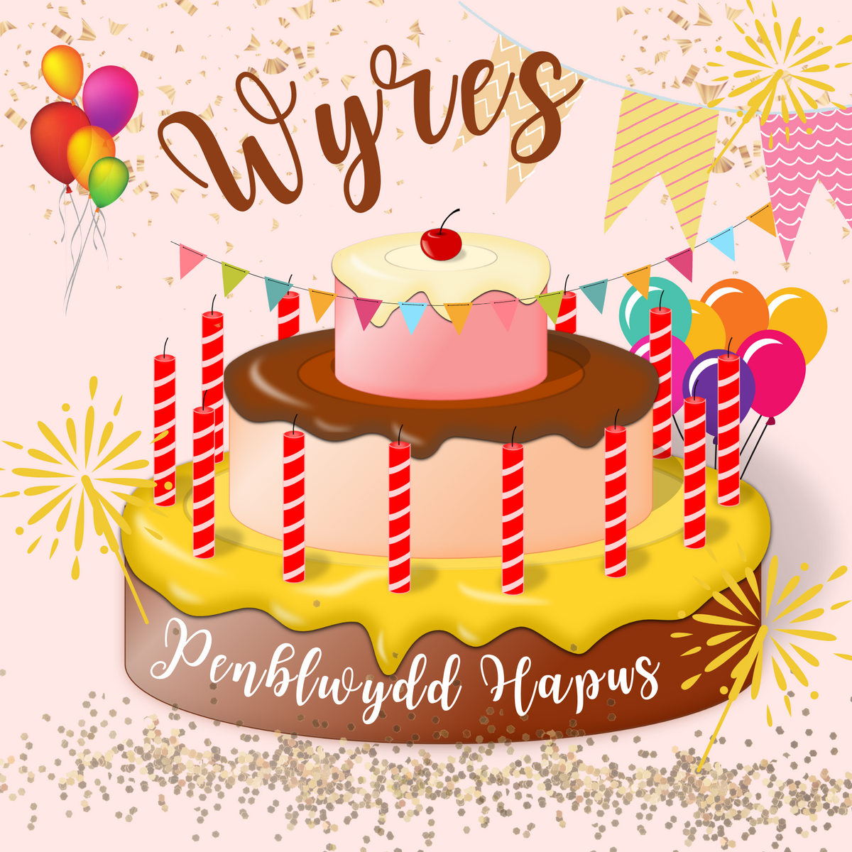 Penblwydd Hapus Wyres | Cardiau.Cymru - Siop Y Pentan