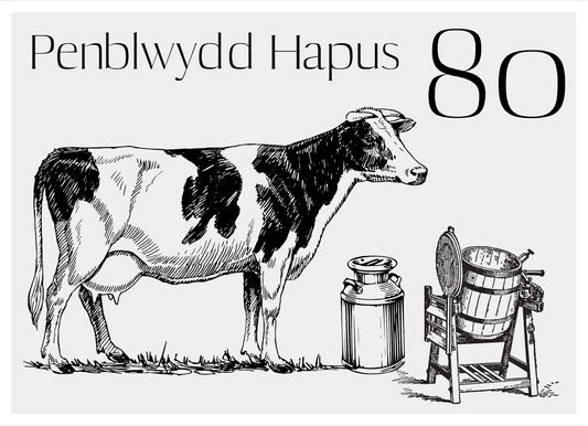 Penblwydd Hapus 80 | Cardiau Myrddin - Siop Y Pentan