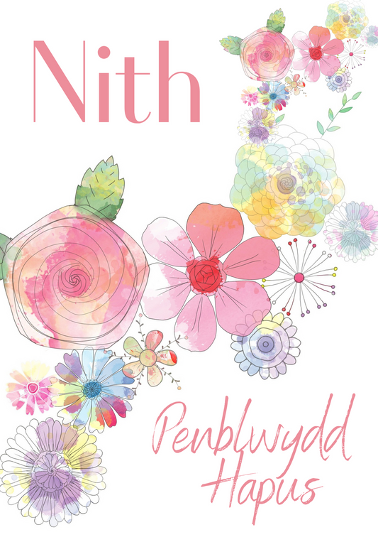 Penblwydd Hapus Nith | Cardiau.Cymru - Siop Y Pentan