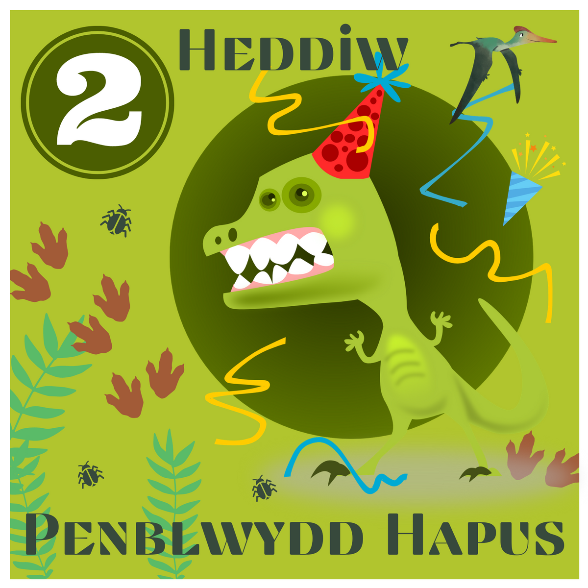 Penblwydd Hapus 2 | Cardiau.Cymru - Siop Y Pentan