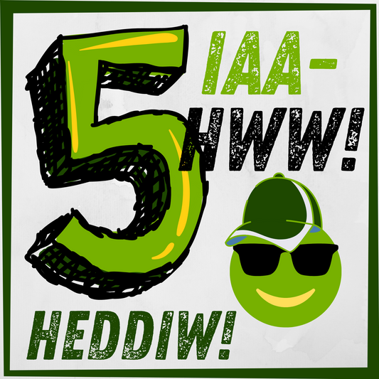 Penblwydd Hapus 5 | Cardiau.Cymru - Siop Y Pentan
