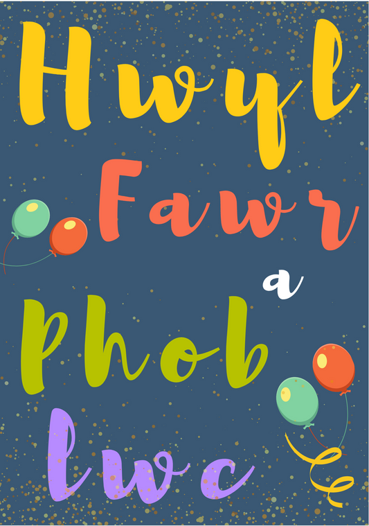 Hwyl Fawr a Phob Lwc (A5) | Cardiau.Cymru - Siop Y Pentan