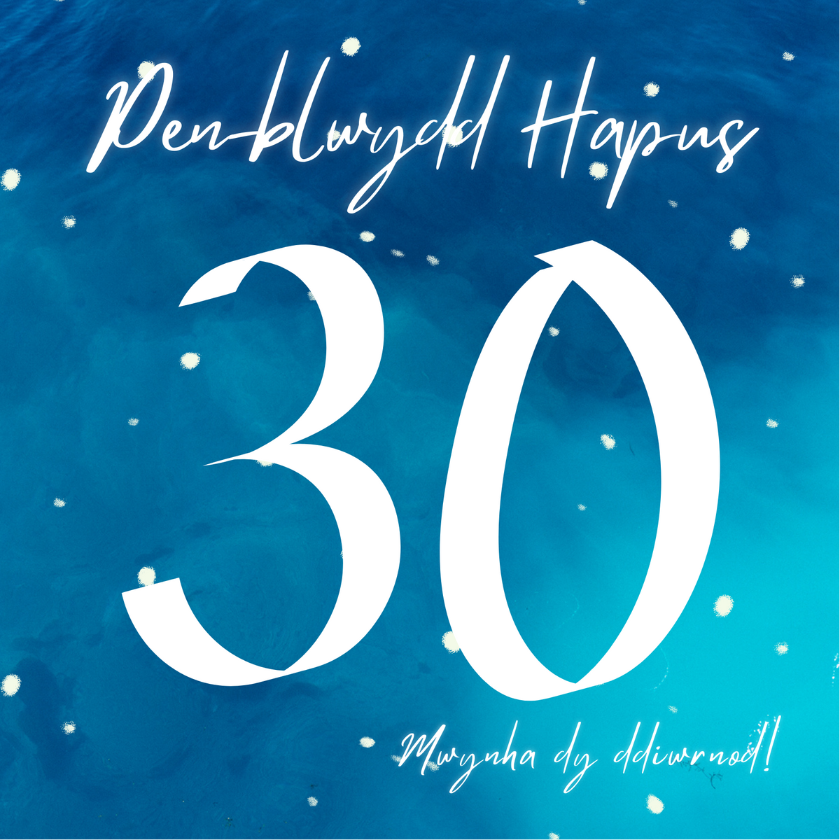 Penblwydd Hapus 30  | Cardiau.Cymru - Siop Y Pentan