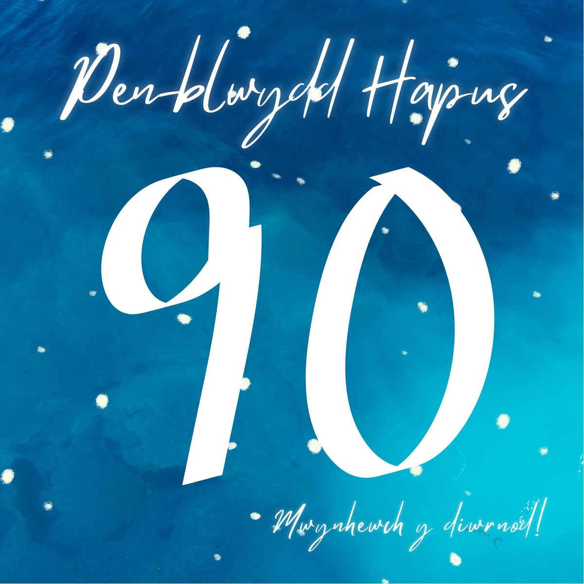 Penblwydd Hapus 90  | Cardiau Myrddin - Siop Y Pentan