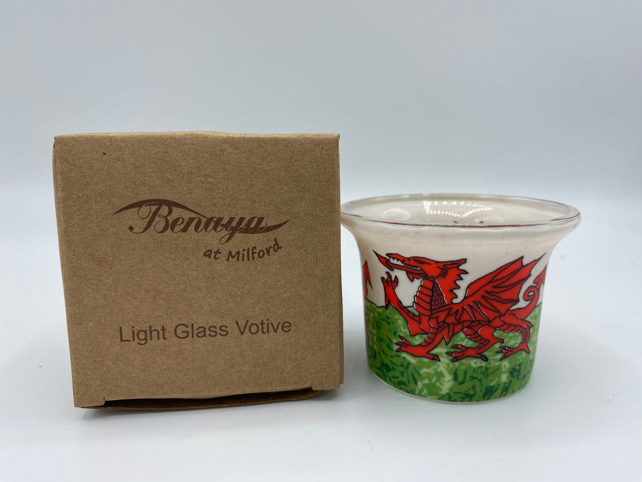 Y Ddraig Goch Tealight Holder - Siop Y Pentan